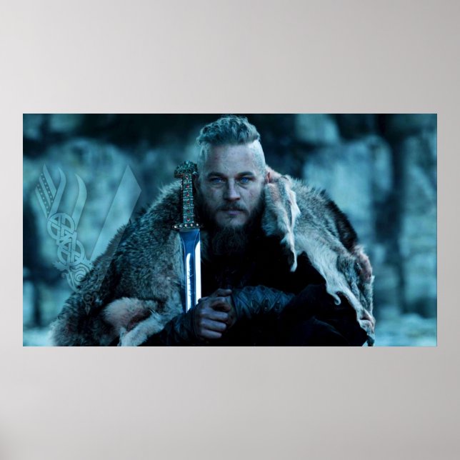 Poster Ragnar Lothbrok viking (Frente)