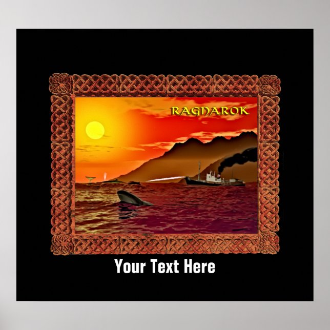 Poster Ragnarok Para Baleias (Frente)