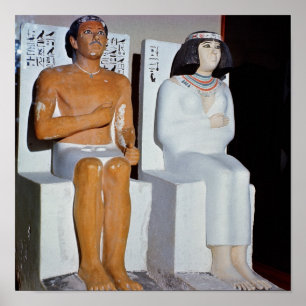 Pôster Rahotep e sua esposa, Nofret, de Meydum