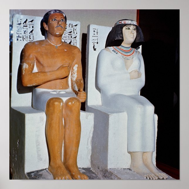 Pôster Rahotep e sua esposa, Nofret, de Meydum (Frente)