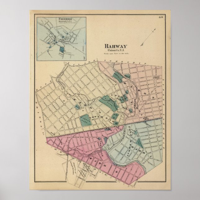 Pôster Rahway, NJ (Frente)