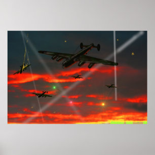 Pôster Raid Lancaster sobre Reich