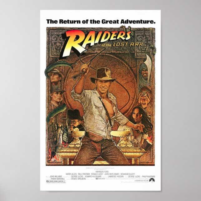 Poster Raiders da Arca perdida (Frente)