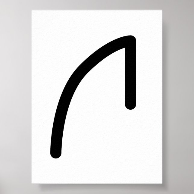 Poster RAIDHO Runa Nórdica (Jornada, Ritmo) | Elder Futha (Frente)