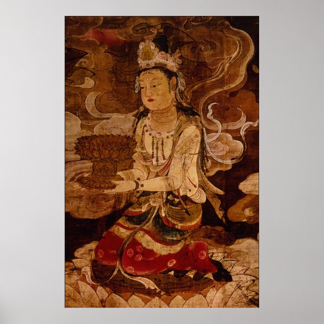 Poster Raigo de Amida e Seu Anfitrião (detalhes) (Frente)