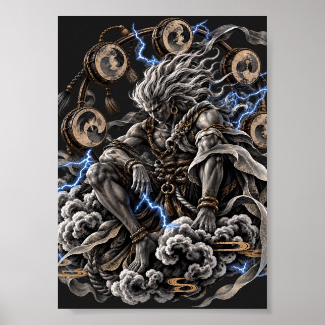 Poster Raijin Azul (Frente)