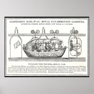 Poster Railway 1830 da suspensão do Victorian