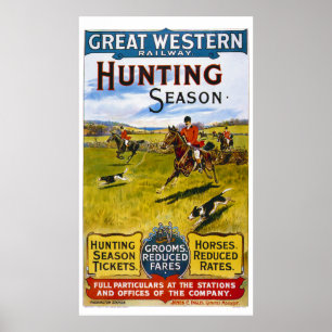 Poster Railway britânico do vintage