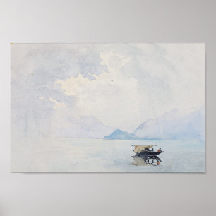 Poster Rain Bellagio George Elbert Burr Seascape