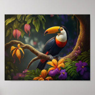 Poster Rain Forest Toucan