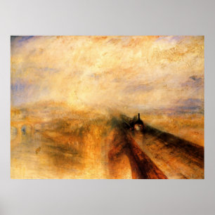 Pôster Rain, Steam, and Speed Canvas Print