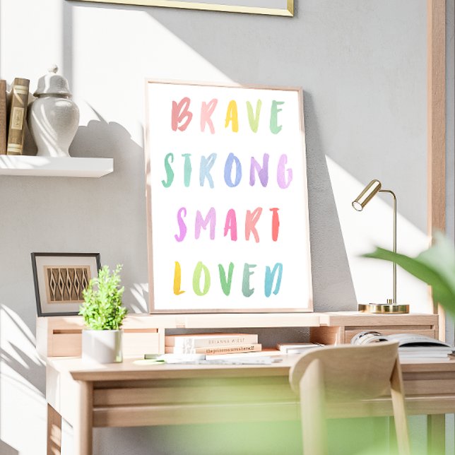 Poster Rainbow Affirmation Kids Nursery (Criador carregado)
