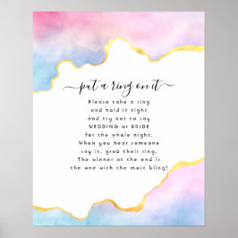 Poster Rainbow Agate colocou um anel no jogo