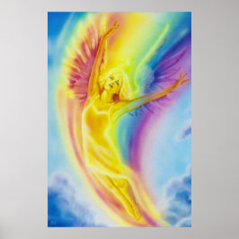 Pôster Rainbow Angel por Lisa Iris