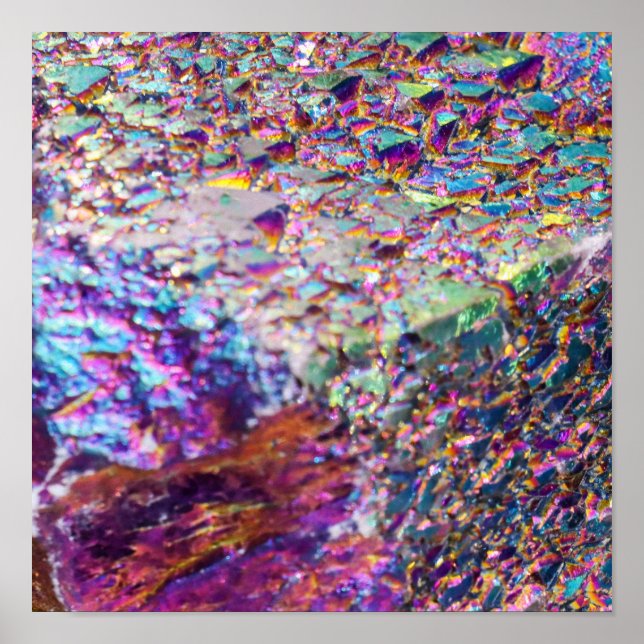 Poster Rainbow Aura Crystals (Frente)