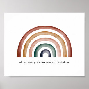 Poster Rainbow Baby - Depois de cada tempestade aparecer