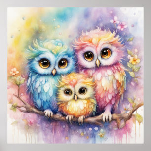 Poster Rainbow Birds Ows 5