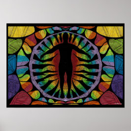 Pôster Rainbow Chakras