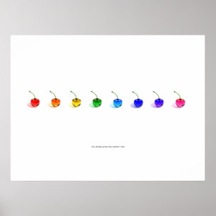 Pôster Rainbow Cherries