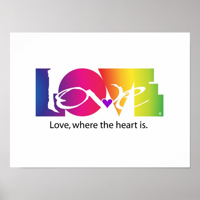 Poster Rainbow Colors of Love (Frente)