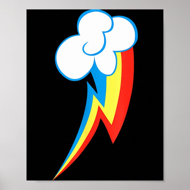 Poster Rainbow Dash Cuties Mark  (Frente)