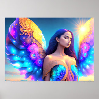 Poster Rainbow Dream Angel Remembrance OWN ART