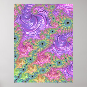 Pôster Rainbow Fractal