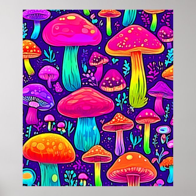 Poster Rainbow Fungus: Sonho de Cartoon (Frente)