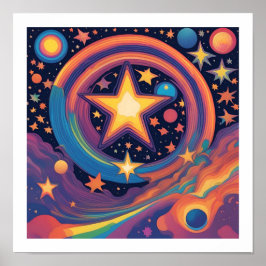 Poster Rainbow Galaxy