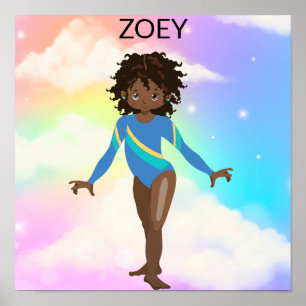 POSTER RAINBOW GYMNASTICS GYMNAST