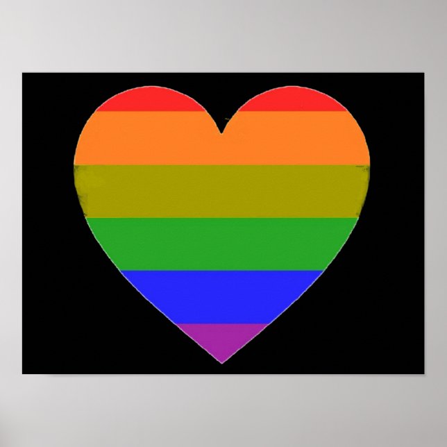 Poster Rainbow Heart (Frente)