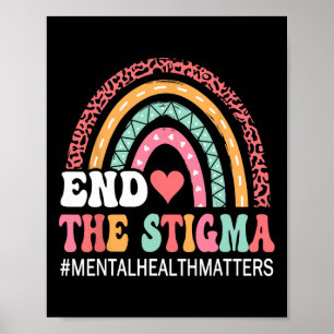 Poster Rainbow Leopardo Termina A Saúde Mental Estigma Pr