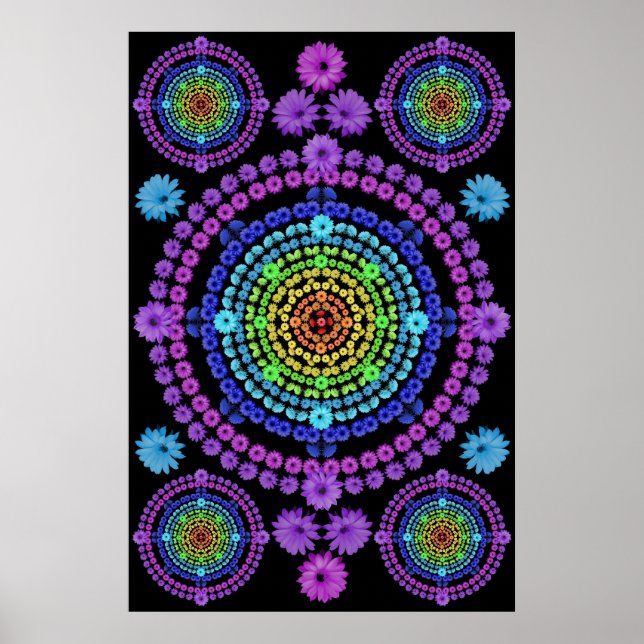 PÔSTER RAINBOW MANDALA 1 (Frente)