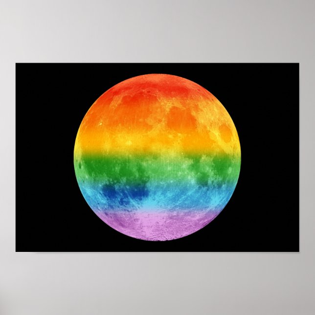 Pôster Rainbow Moon (Frente)