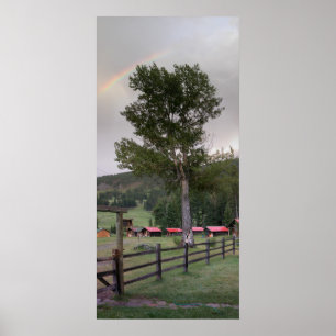 Pôster Rainbow over Sweetgrass Ranch