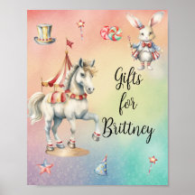 Rainbow Pastel com Animais Presentes de Aniversári