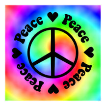 Poster Rainbow Peace & Love