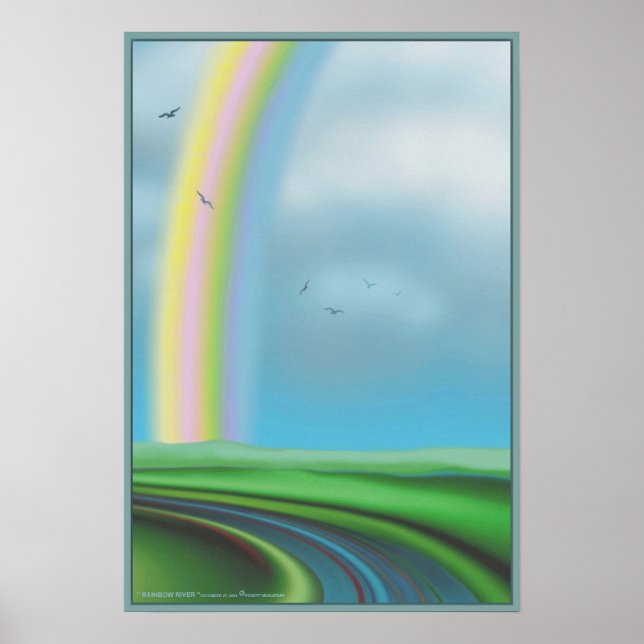 Poster " RAINBOW RIVER " por Robert Singletary (Frente)