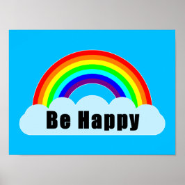 Poster RAINBOW - Seja feliz