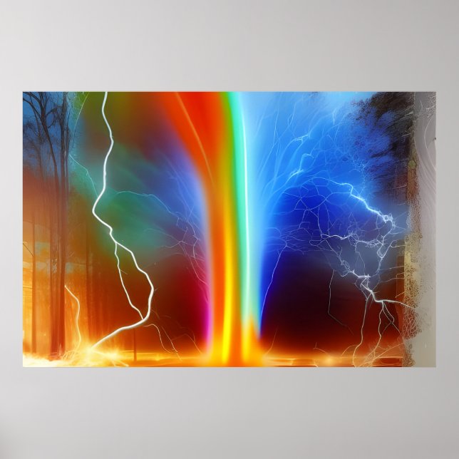 Poster Rainbow Split Lightning (Frente)