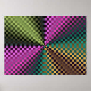 Poster Rainbow Squares