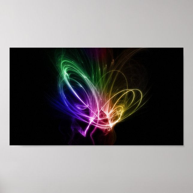 Poster Rainbow Swirls (Frente)