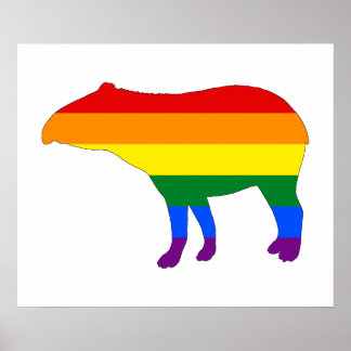 Pôster Rainbow Tapir