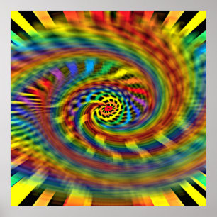 Poster Rainbow Tornado