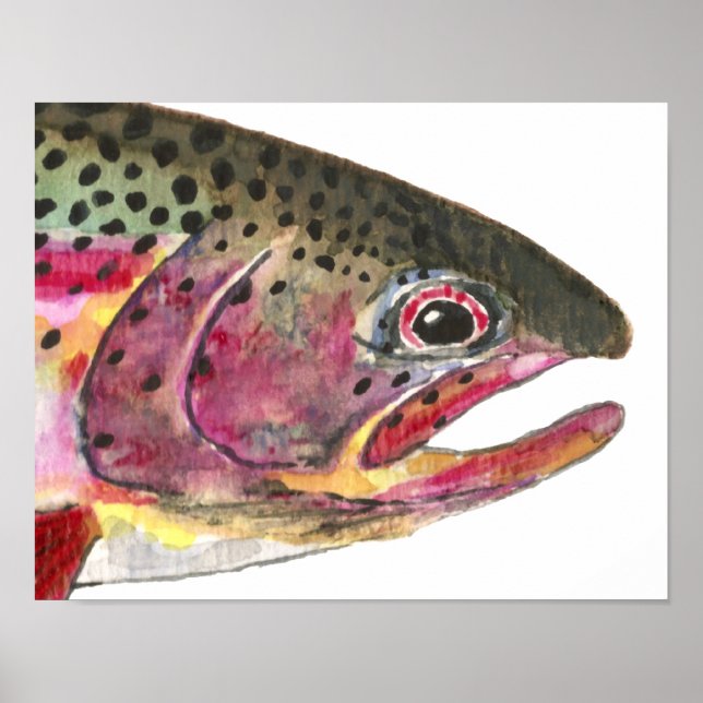 Poster Rainbow Trout Fish (Frente)