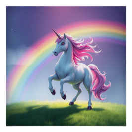 Pôster Rainbow Unicorn