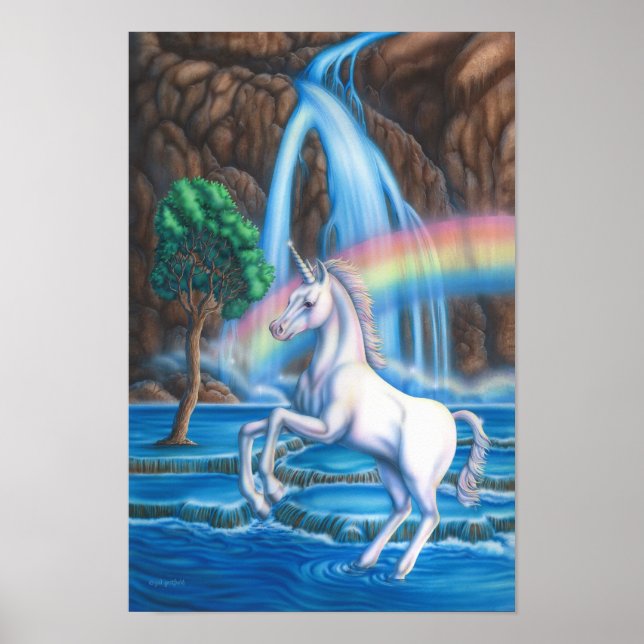 Pôster Rainbow Unicorn (Frente)