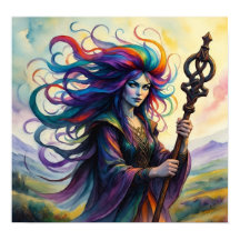 RainbowWitchWatercolor