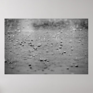 Poster Raindrops in a Storm