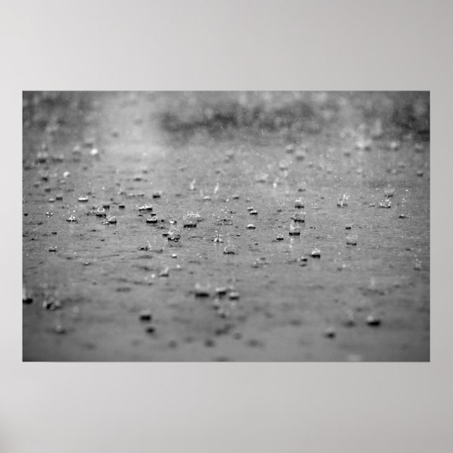 Poster Raindrops in a Storm (Frente)